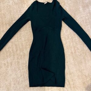 Abercrombie & Fitch Dark Green Long Sleeve Dress